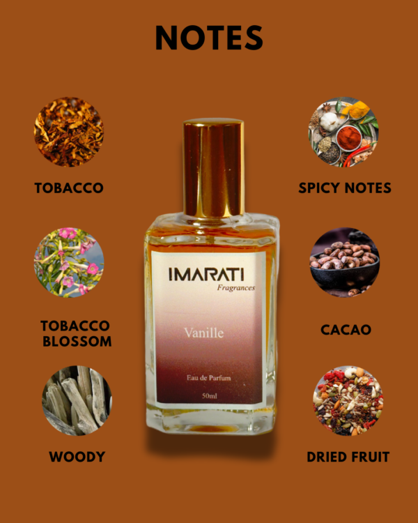 Imarati Vanille Oud Eau de Parfum – For Mature men | Fusion of Tobacco, Vanilla & Warm Spicy Oud Notes | 50ml - Image 3
